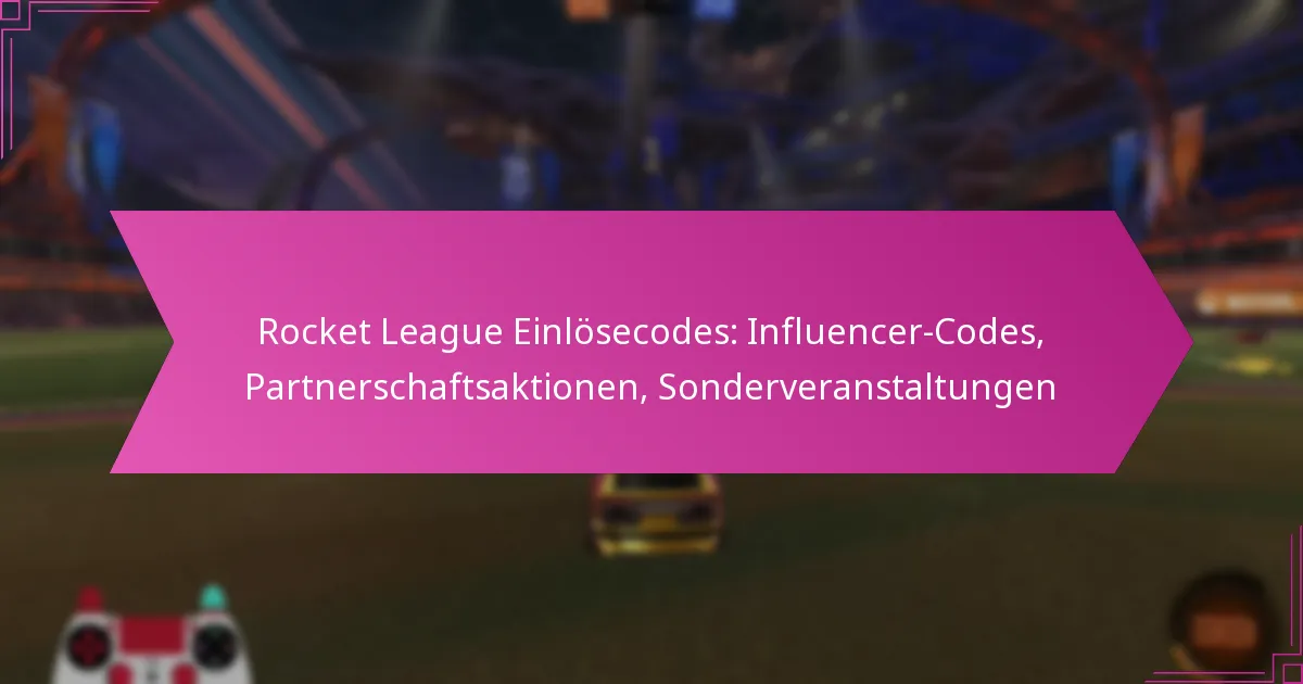 You are currently viewing Rocket League Einlösecodes: Influencer-Codes, Partnerschaftsaktionen, Sonderveranstaltungen