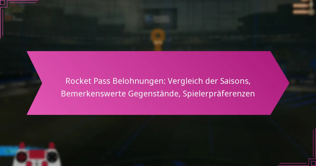 Read more about the article Rocket Pass Belohnungen: Vergleich der Saisons, Bemerkenswerte Gegenstände, Spielerpräferenzen